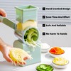 Rotary Cheese Grater with Handle,Replaceable Stainless Blades Cheese Shredder,Multi-Functional Cheese