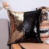 MOCOFO 4 Pack Glitter Sequins Pillow 16X16'' Decorative Pillow Cover