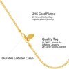 LIFETIME JEWELRY Womens Gold Anklet 2.5mm Star Flat Link Ankle