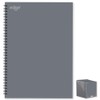 Edge A4 Grey Notebook Soft Cover Twin Wire Notepad School