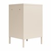 Novogratz Cache Metal Locker Style Living Room End Table, Parchment