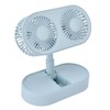 Desktop Double Fan Dual Motor 135° Angle Adjustable Handheld Fan