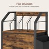 MAHANCRIS Small File Cabinet, Rolling Filing Cabinet for Under Desk