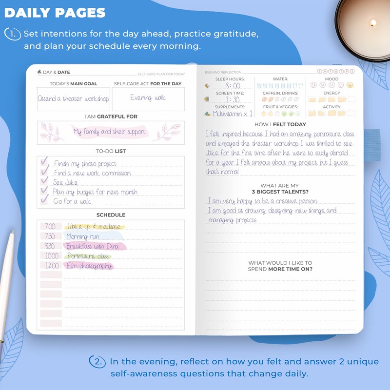 Clever Fox Self-Care Journal – Daily Reflection Notebook – Mental
