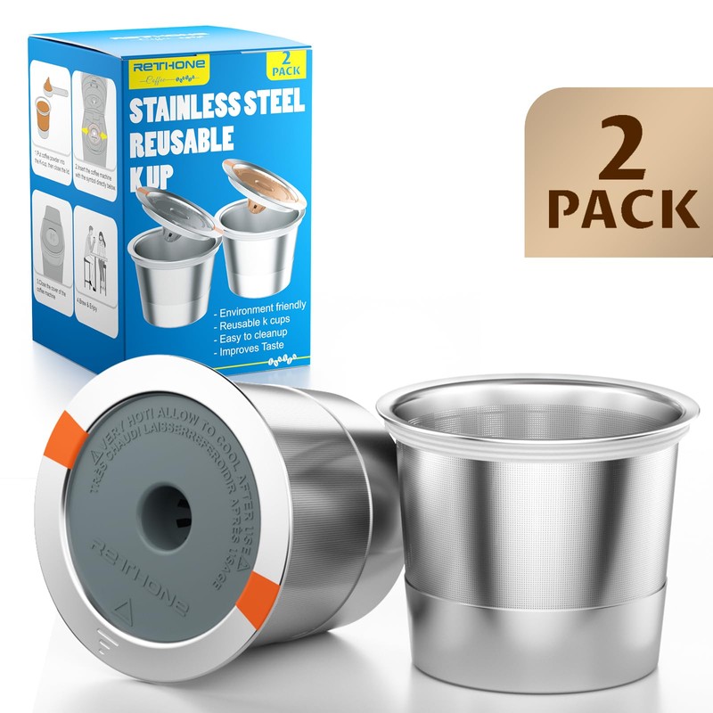 RETHONE Reusable K Cups Coffee Filter, Stainless Steel K Cup