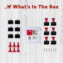 RentACoop Secure Non-Adhesive PVC (S.N.A.P) Watering System S.N.A.P Clips Pack of 12 for Chickens, Quail, and Poultry
