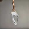 Quartz Natural Clear quartz crystal point Copper wire wrapped pendant