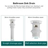 Pop Up Drain Stopper Press Bounce Deodorization Bathroom Sink Drain