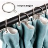 30 Packs Curtain Rings with Eyelets, Metal Drapery Clips Hooks,
