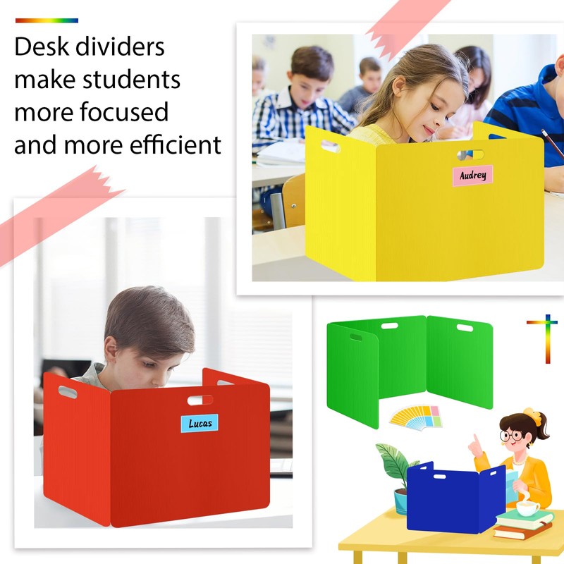 MuseLuxe 24 Pack Privacy Folders for Students - Durable &
