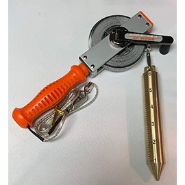 Oil Tank Gauging Tape INNAGE Tape 20 Meter/ 66 FEET Stainless Steel with Plumb BOB