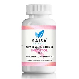 Myo Chiro Inositol 120 Cápsulas 500 Saisa Herbal