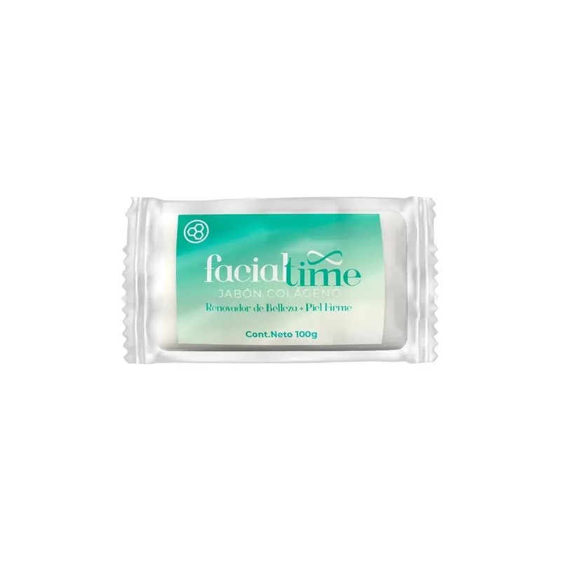 12 Piezas Jabón De Colágeno Hidrolizado Facial Time