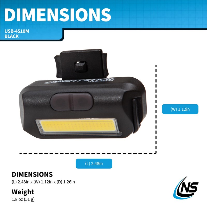 Nightstick USB-4510M Multi-Flood Gear Light w/MOLLE Clip - LiPo -