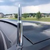 VMS RACING Anti-Theft Chrome 50 Caliber Bullet Stubby Short Antenna