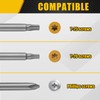 3 Pcs Spring-Loaded Screw Holder Bit, Anti-Drop Screwdriver Bit, Single-Hand