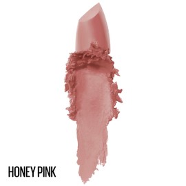 Maybelline Color Sensational Lipstick, Lip Makeup, Matte Finish, Hydrating Lipstick, Nude, Pink, Red, Plum Lip Color, Honey Pink, 0.15 oz; (Packaging May Vary)