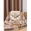 Fashionable Geometric Pattern Pu Leather Crossbody Bag As Gifts, 2025