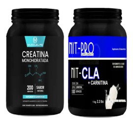 Creatina Monohidratada 1kg Muscle  Cla-carnitina 1k Nit-pro                                                                                           