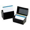 Oxford Plastic Index Card Box, 4 x 6 Inches, 400