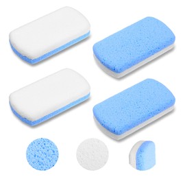 XLIUAX Pack of 4 Pumice Stone Foot Care, Double-Sided Pumice Stone Callus Remover Whetstones for Removing Dead Skin, Callus, Cuticle, Pedicure and Smooth, Soft Feet and Body Skin