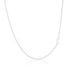 Sterling Silver Side Mini Initial Necklace