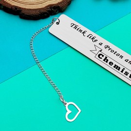 Funny Chemistry Gifts for Women Men Inspirational Bookmark for Chemist Scientist Chemist Teacher Student Graduation Gifts Science Lover Family Friends Gifts Physicist Atomic Science Bookworm Gifts
