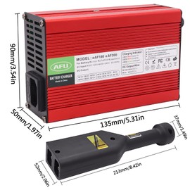 36V 6A Battery Charger for 36 Volt EZGO EZ-GO TXT Golf Cart, with D-Plug / Powerwise Style Plug