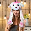Hat with Movable Ears, Wiggle Ear Cap with LED, Movable