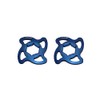 1 Pair of Blue Accossato Preload Nuts with 17 mm