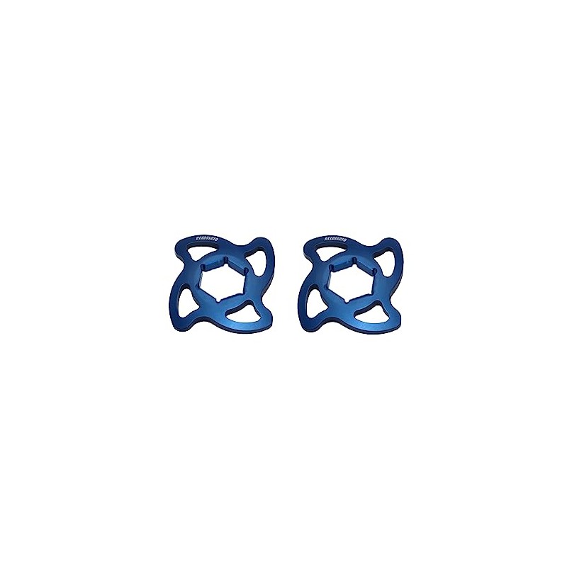 1 Pair of Blue Accossato Preload Nuts with 17 mm
