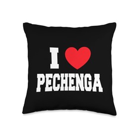 I Love Pechenga Throw Pillow