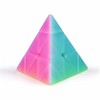 XMDCuber QY Toys Jelly Pyramid 3x3 Cube, Stickerless 3x3x3 Triangle