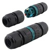 Lonlonty Junction Box Outdoor Waterproof Electrical Cable 3 Pole Wire