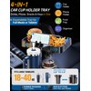 Car Cup Holder Tray, 10 Inch 4-in-1 Cup Holder Tray,