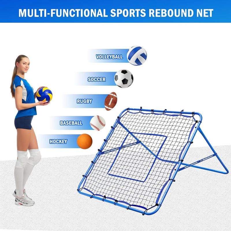 Winthai 4x4FT Volleyball Rebounder Net, Soccer Rebounder Pitchback Net with