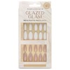Pearlessence 48pc Glazed Glam Med Oval Press On Nails Mega
