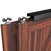 WEWORTH Heavy Duty Double Bypass Sliding Closet Door Track Kit
