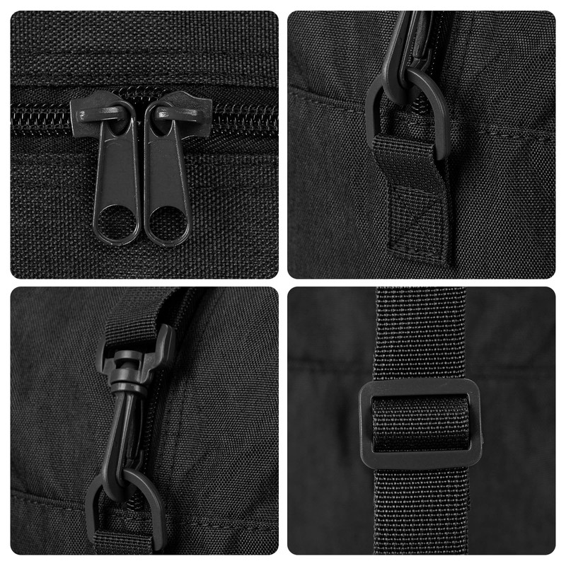 Denim Black 20L Foldable Underseat Travel Bag - Water-Resistant Hand