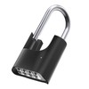 ZHEGE Combination Lock, 4-Digit Resettable Combination Padlock, Weatherproof Theft Proof