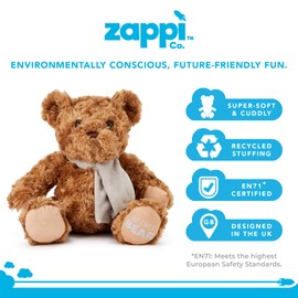 Zappi Co My First Bear Classic Bear (28-30 cm) Childrens Stuffed Soft Cuddly Safari animals Collection Plush Teddy New Born Child First kid