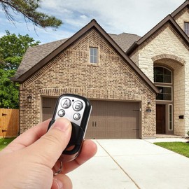 FILFEEL Universal Garage Door Remote Control, Cloning Wireless Alarm Remote Control Key Fob for Car Garage Door Gate - 433 MHz Operating Frequency, Up to 50 m Range of Remote Control