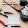 Watch Movement Repair Box Aluminum Alloy Storage Tray with Acrylic