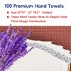 JOLLY CHEF 100 Disposable Hand Towels, Soft and Absorbent Linen