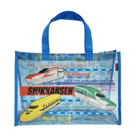 kiejun Pool Bag, Shinkansen Kids, Boys, Pool, Beach Bag, Plastic Bag, For Beach, Train, Doctor Yellow, Hayabusa Komachi, 04 turquoise