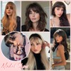 S-noilite Hair Toppers for Women with Bangs Real Human Hair