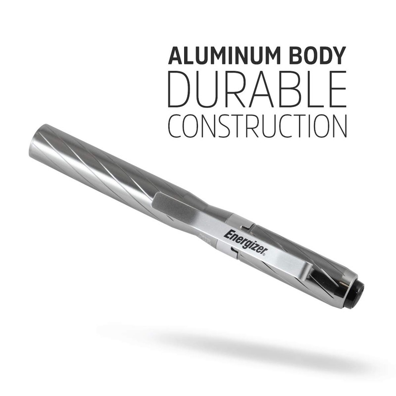 Energizer LED Pen Light Flashlight, IPX4 Water Resistant, Aluminum Body,