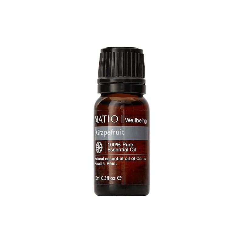 Natio Wellbeing Grapefruit Pure Essential Oil 10 ml - Energising