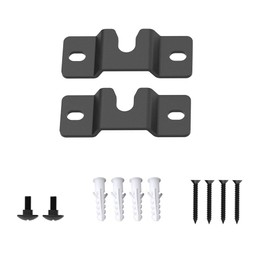 ZYAMY 2PCS Sound Bar Wall Mount Bracket for Soundbar Mounted Under or Above TV, Fits Most of Sound Bars