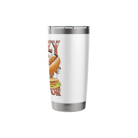 Glizzy Gobbler Funny Wiener Hot Dog Meme Bootleg Graphic Stainless Steel Insulated Tumbler